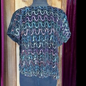 1980s sequined top